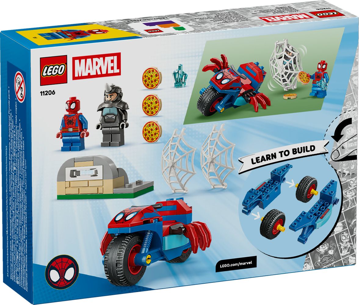 Spidey on his Motorcycle vs. Rhino LEGO 11206