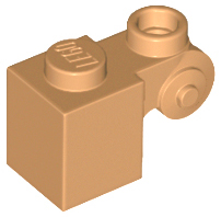 20310 | Brick, Modified 1 x 1 with Scroll with Hollow Stud | LEGOPART