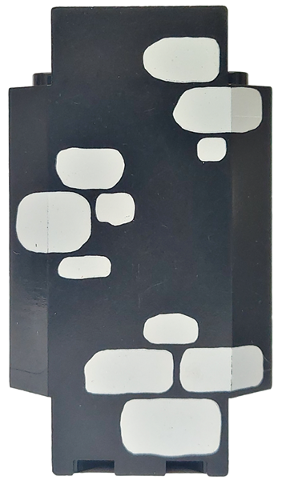 2345pb06 | Panel 3 x 3 x 6 Corner Wall with Scattered Stones Light Gray Pattern | LEGOPART