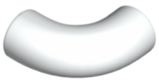 25214 | Brick, Round Tube 1 x 1 d. 90 degrees Elbow Macaroni - No Stud - Type 2 - Axle Hole | LEGOPART