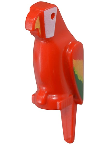 2546p01 | Bird, Parrot with Small Beak with Green and Yellow Feathers, White Face and Yellow Beak Pattern | LEGOPART