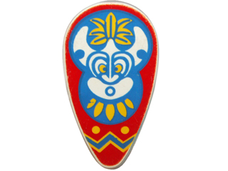 2586px10 | Minifigure, Shield Oval with Islanders Mask Pattern | LEGOPART