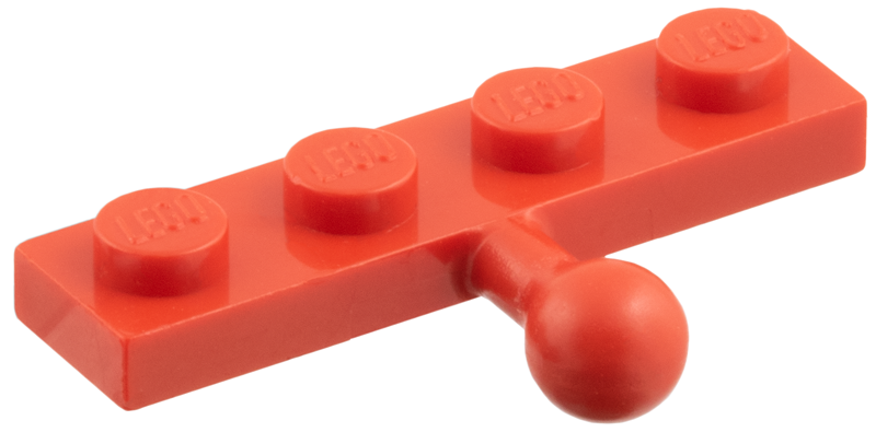 3184 | Plate, Modified 1 x 4 with Tow Ball | LEGOPART