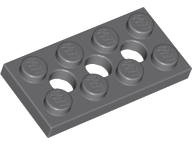 3709 | Technic, Plate 2 x 4 with 3 Holes | LEGOPART