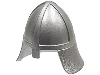 3844 | Minifigure, Headgear Helmet Castle Nasal Helmet with Angled Neck Protector | LEGOPART
