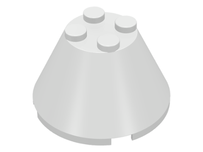 3943a | Cone 4 x 4 x 2 without Axle Hole | LEGOPART