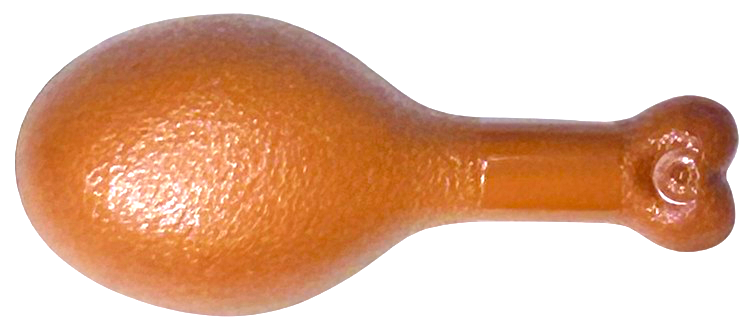42876 | Turkey Drumstick, 22mm with Oval Opening on Back | LEGOPART