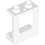 60032 | Window 1 x 2 x 2 Plane, Single Hole Top and Bottom for Glass | LEGOPART