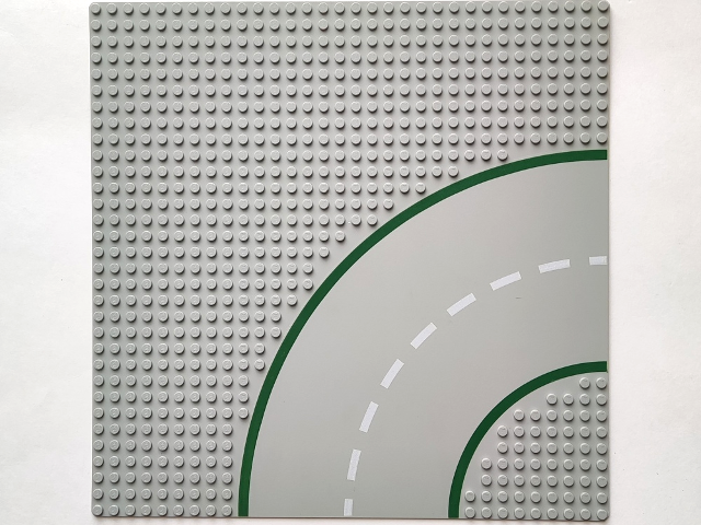 609p01 | Baseplate, Road 32 x 32 9-Stud Curve with Road Pattern | LEGOPART