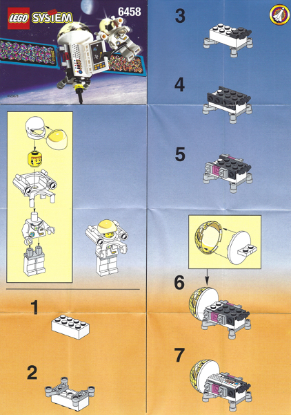 6458-1 | Satellite with Astronaut | INSTRUCTIONS | LEGOPART