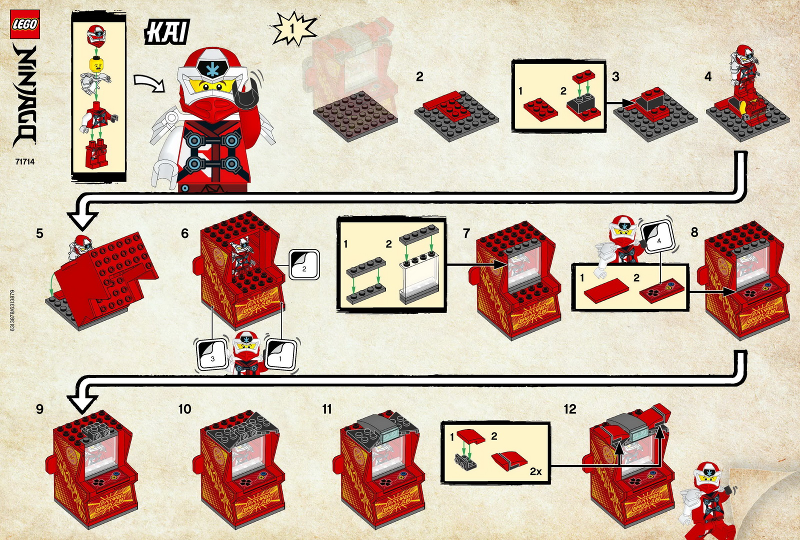 71714-1 | Kai Avatar - Arcade Pod | INSTRUCTIONS | LEGOPART