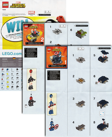 76065-1 | Mighty Micros: Captain America vs. Red Skull | INSTRUCTIONS | LEGOPART