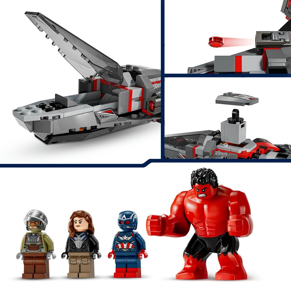Captain America vs. Rode Hulk duel LEGO 76292
