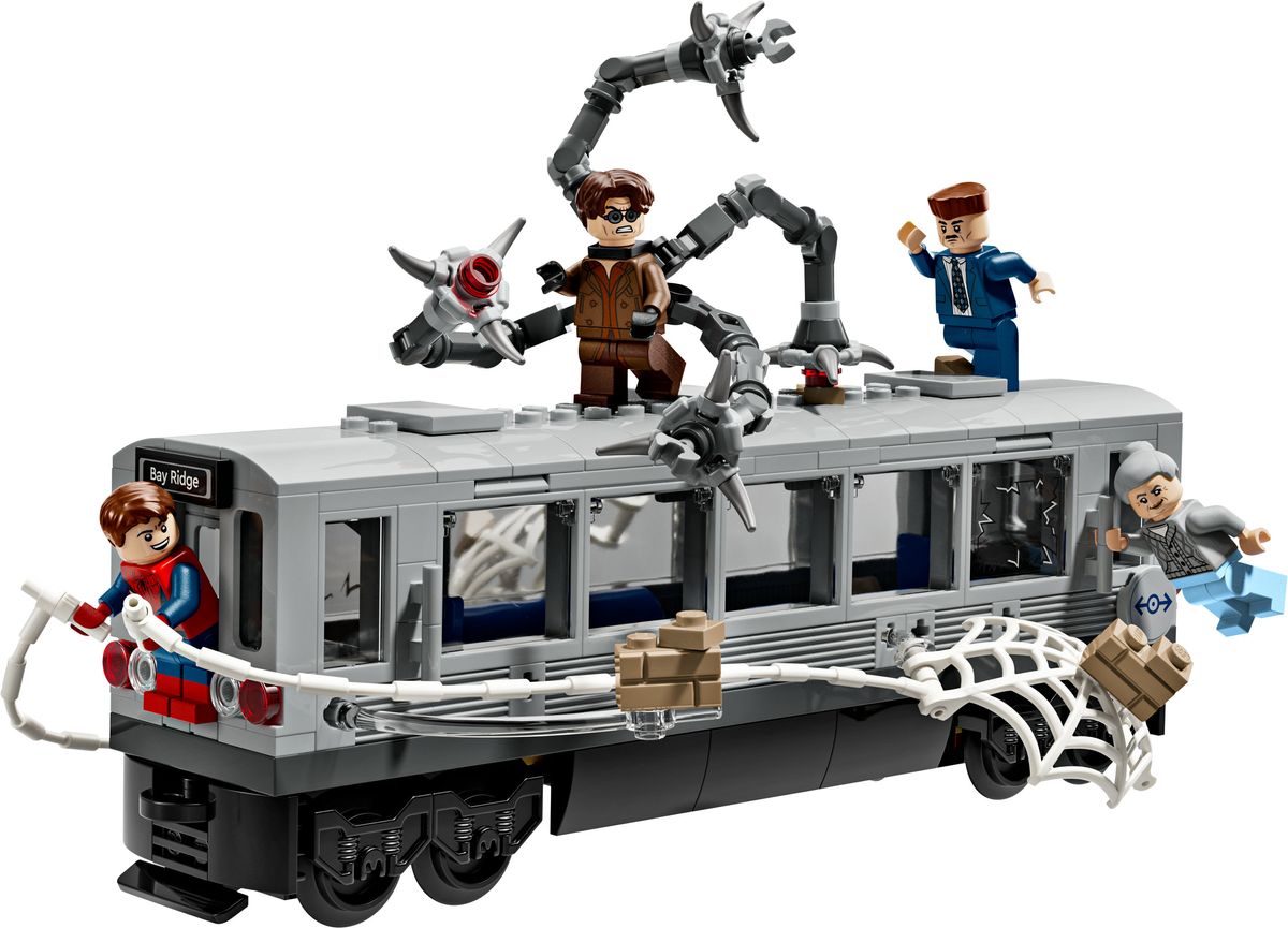 Spider-Man vs. Doc Ock Subway Train Scene LEGO 76321
