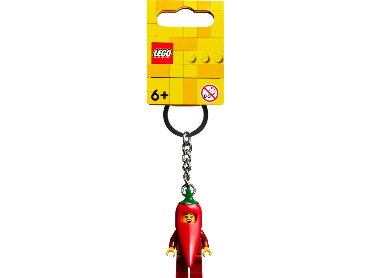 Meisje in chilipeperpak sleutelhanger LEGO 854234