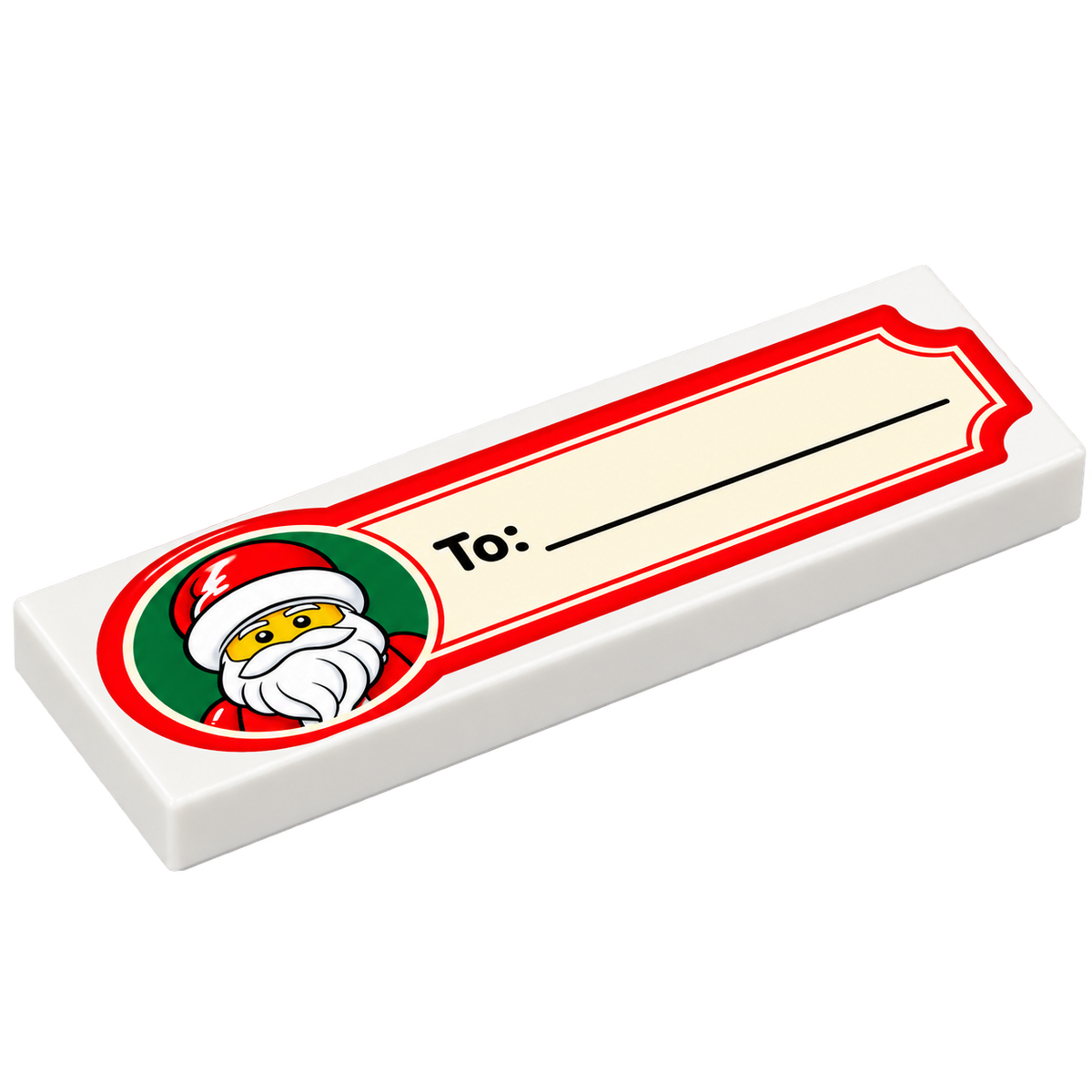2x6 Kerst: Naamkaartje Kerstman