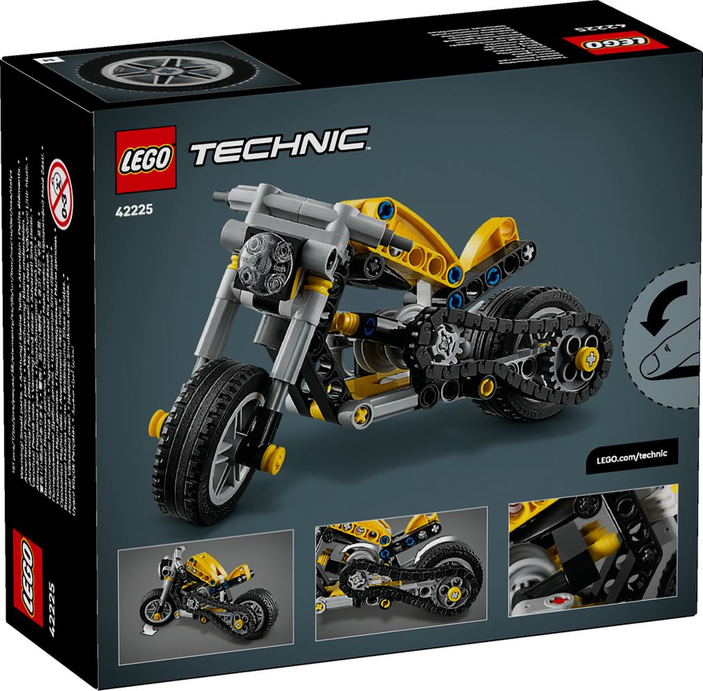 Yellow Motorcycle LEGO 42225