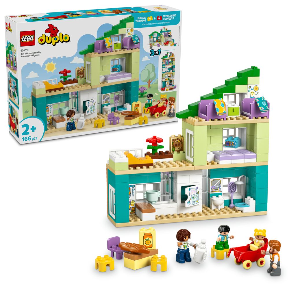 3 in 1 Modern Family House with Figures LEGO 10470