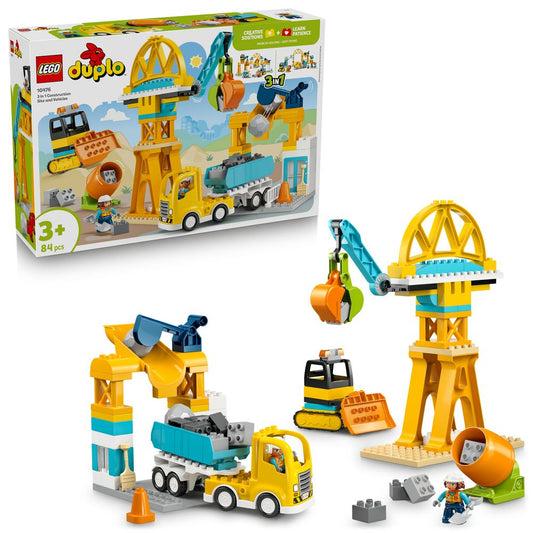 3 in 1 Construction Site and Vehicles LEGO 10476
