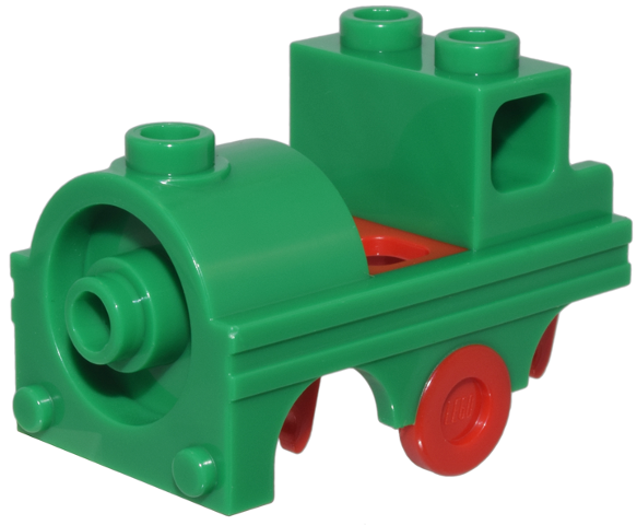 105317pb01 | Minifigure Costume Train with Molded Red Wheel Holders and Trolley Wheel Pattern | LEGOPART