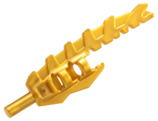 11107 | Minifigure, Weapon Sword, Serrated with Bar Holder | LEGOPART