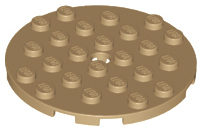 11213 | Plate, Round 6 x 6 with Hole | LEGOPART