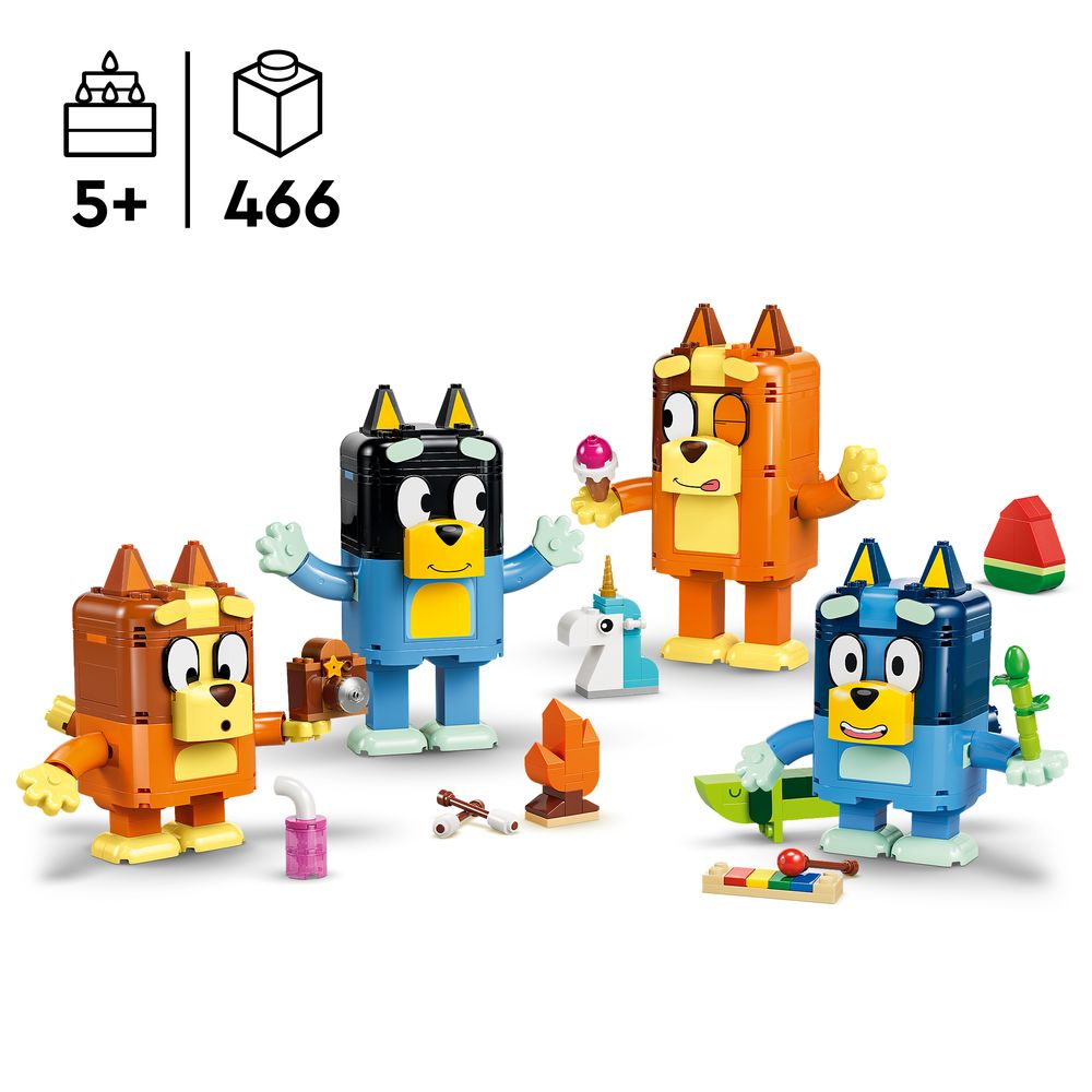 Brick-Built Bluey Family LEGO 11217