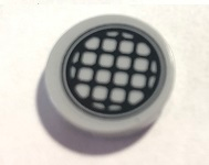 14769pb363 | Tile, Round 2 x 2 with Bottom Stud Holder with Black Grid Pattern | LEGOPART