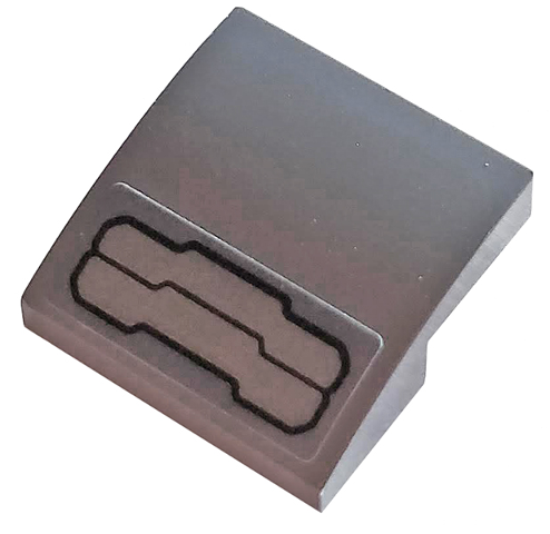 15068pb276 | Slope, Curved 2 x 2 x 2/3 with Hull Plate Pattern Angled Up | LEGOPART