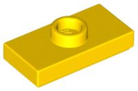 15573 | Plate, Modified 1 x 2 with 1 Stud with Groove and Bottom Stud Holder | LEGOPART