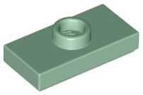 15573 | Plate, Modified 1 x 2 with 1 Stud with Groove and Bottom Stud Holder | LEGOPART