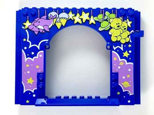 15626pb07 | Panel 4 x 16 x 10 with Medium Lavender Cloud with Stars and Planets, Carnival Prizes Pattern | LEGOPART