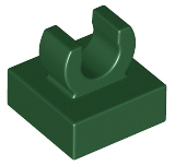 15712 | Tile, Modified 1 x 1 with Open O Clip | LEGOPART