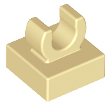 15712 | Tile, Modified 1 x 1 with Open O Clip | LEGOPART