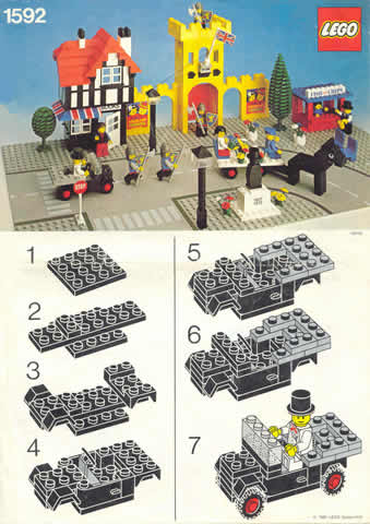 1592-1 | Town Square - Castle Scene | INSTRUCTIONS | LEGOPART