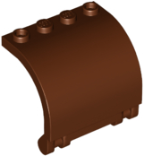 18910 | Panel 3 x 4 x 3 Curved with Double Clip Hinge | LEGOPART