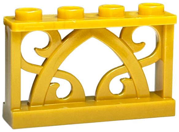 19121 | Fence 1 x 4 x 2 Ornamental with 4 Studs | LEGOPART