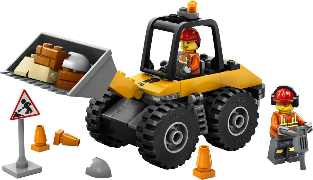 Yellow Construction Wheel Loader LEGO 60450