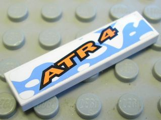 2431pb102 | Tile 1 x 4 with 'ATR 4' Pattern (Sticker) - Set 8657 | LEGOPART