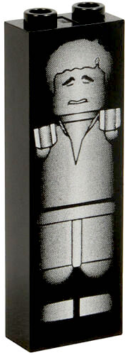 2454ps5 | Brick 1 x 2 x 5 with Han Solo in Carbonite Pattern | LEGOPART