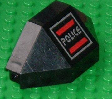 2468pb02 | Panel 3 x 3 x 6 Corner Convex with Space Police I Logo Pattern Model Left Side | LEGOPART