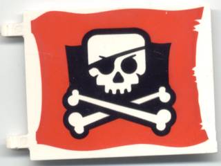 2525px6 | Flag 6 x 4 with Skull and Crossbones | LEGOPART