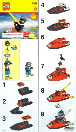 2536-1 | Divers Jet Ski | INSTRUCTIONS | LEGOPART