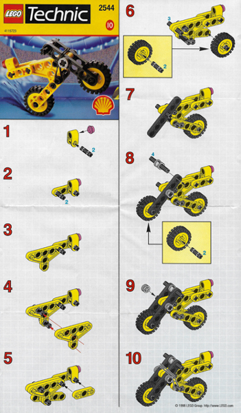 2544-1 | Motorcycle | INSTRUCTIONS | LEGOPART