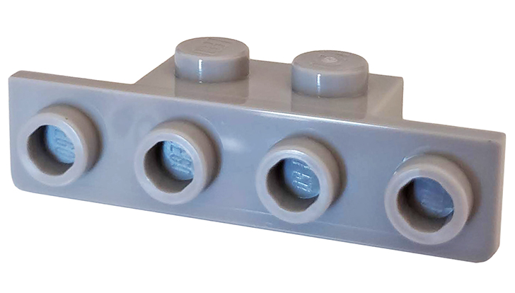 28802 | Bracket 1 x 2 - 1 x 4 with Rounded Corners at the Bottom | LEGOPART