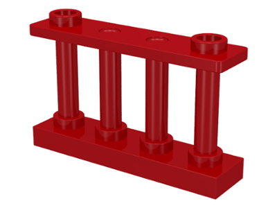 30055 | Fence 1 x 4 x 2 Spindled with 2 Studs | LEGOPART