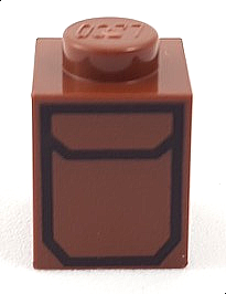 3005pb030 | Brick 1 x 1 with Pocket Pattern | LEGOPART