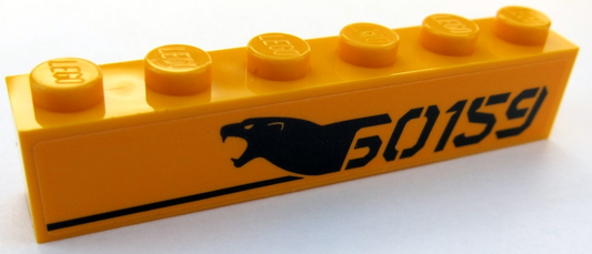 3009pb216L | Brick 1 x 6 with Black | LEGOPART