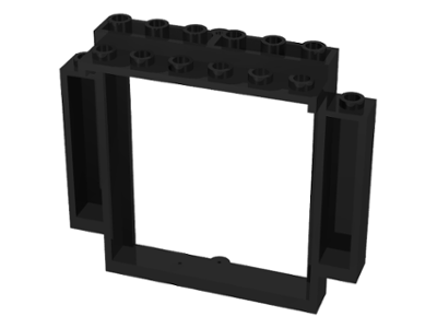 30101 | Door, Frame 2 x 8 x 6 Swivel with Bottom Notches | LEGOPART