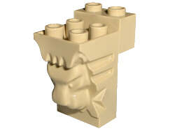 30274 | Brick, Modified 2 x 3 x 3 with Cutout and Lion Head - 6 Hollow Studs | LEGOPART